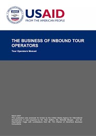 THE BUSINESS OF INBOUND TOUR OPERATORS : Tour Operators Manual